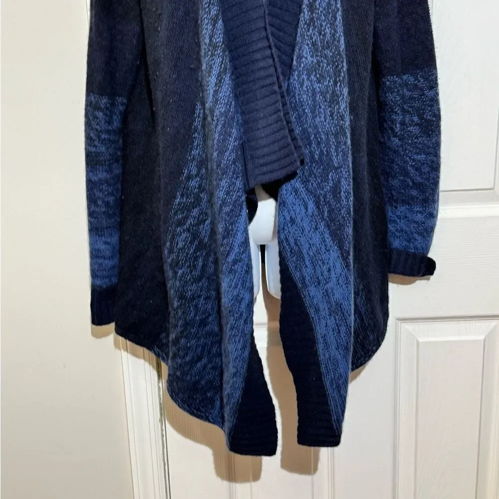 Lord & Taylor‎ Cashmere Blend Open Front waterfall Cardigan Size M